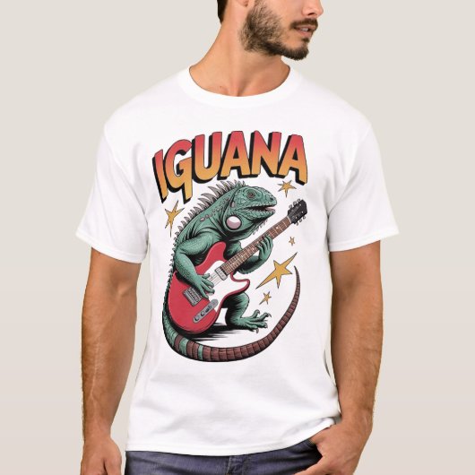 イグアナ ロックスター Tシャツ (正面)
