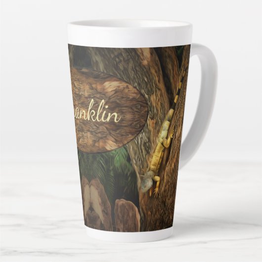 イグアナBucerias 1069 カフェラテマグ (右アングル)