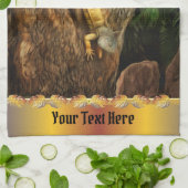 イグアナBucerias 1069 キッチンタオル (折り畳み)