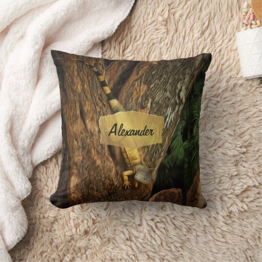 イグアナBucerias 1069 クッション (ブランケット)