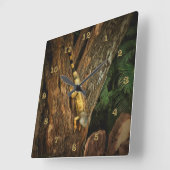 イグアナBucerias 1069 スクエア壁時計 (傾斜)