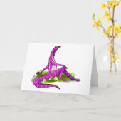 イグアノドンが自然美しい。 カード (黄色い花)