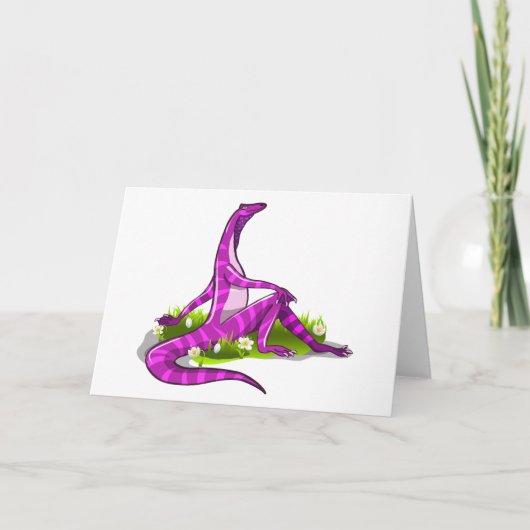 イグアノドンが自然美しい。 カード (正面)