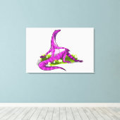 イグアノドンが自然美しい。 キャンバスプリント (インサイチュ (ウッドフロア))