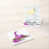 イグアノドンが自然美しい。 スクエアペーパーコースター (インサイチュ)