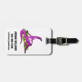 イグアノドンが自然美しい。 ラゲッジタグ (正面横)