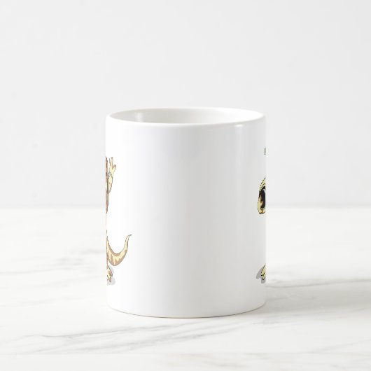 イグアノドンは宇宙服を着た。 コーヒーマグカップ (中央)