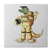 イグアノドンは宇宙服を着た。 タイル (正面)