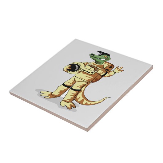 イグアノドンは宇宙服を着た。 タイル (側面)