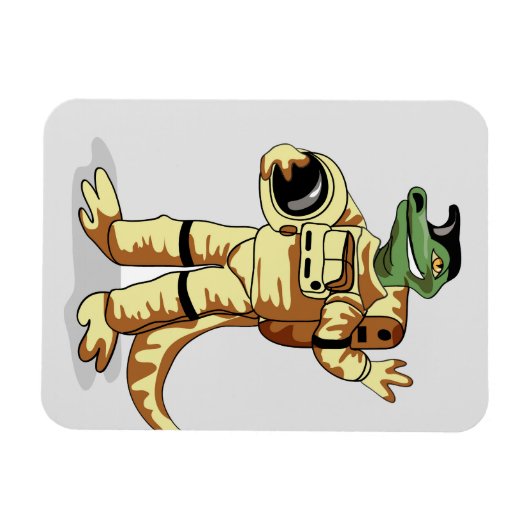 イグアノドンは宇宙服を着た。 マグネット (横)