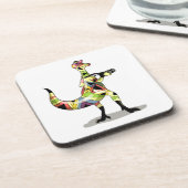 イグアノドン写真家のイラストレーション。 コースター (左側)