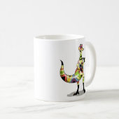 イグアノドン写真家のイラストレーション。 コーヒーマグカップ (正面右)