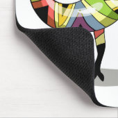 イグアノドン写真家のイラストレーション。 マウスパッド (コーナー)