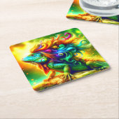 イグカラフルアナ スクエアペーパーコースター (アングル)
