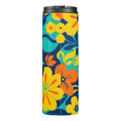 イグサカラフルス開花 – ドーパミンスタイル-レトロ花 タンブラー (裏面)