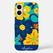 イグサカラフルス開花 – ドーパミンスタイル-レトロ花 Case-Mate iPhoneケース (裏面)