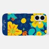 イグサカラフルス開花 – ドーパミンスタイル-レトロ花 Case-Mate iPhoneケース (裏面 (横))