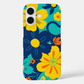 イグサカラフルス開花 – ドーパミンスタイル-レトロ花 Case-Mate iPhoneケース (裏面)