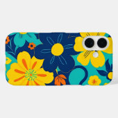 イグサカラフルス開花 – ドーパミンスタイル-レトロ花 Case-Mate iPhoneケース (裏面 (横))