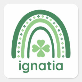 イグナチア名クローバーボホレインボー スクエアシール