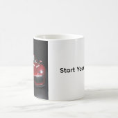 イグニススポーツカー"エンジンを始動"コーヒーマグ モーフィングマグカップ (中央)