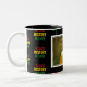 イグネイシャスパーソナライズされたサンチョ |黒い履歴月 ツートーンマグカップ (左)