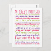 イグルのマニフェストはがき ポストカード (正面/裏面)