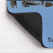 イグルーとノーザンライト マウスパッド (コーナー)