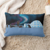 イグルーとノーザンライト ランバークッション (ブランケット)