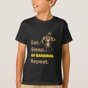イケてるバナナ モンキー おもしろ かわいい 動物 Tシャツ