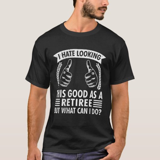 イケてる退職者・年金生活者 Tシャツ (正面)