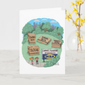 イケアおもしろいファンとDIYファン用誕生日カード。 カード (黄色い花)