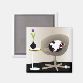 イケアインテリア猫マグネット マグネット (正面/裏面)