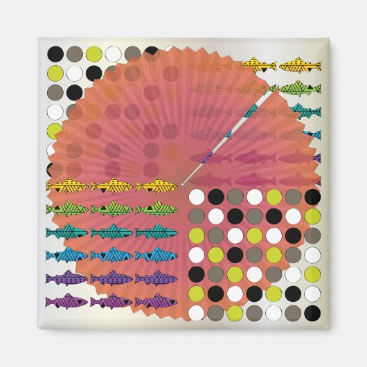 イケアキッチンサーモンマグネット マグネット (正面)