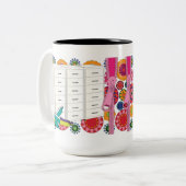 イケアジッパーズピンクマグ ツートーンマグカップ (正面左)