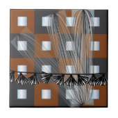 イケア鏡スクエアタイル タイル (正面)