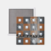 イケア鏡スクエアマグネット マグネット (正面/裏面)