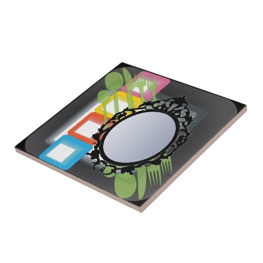 イケア鏡モダンタイル タイル (側面)