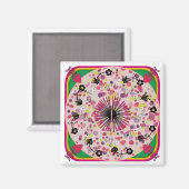 イケアRugsピンクサークルマグネット マグネット (正面/裏面)