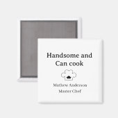イケメンで料理が上手なシェフ キッチンの王様 マグネット (正面/裏面)