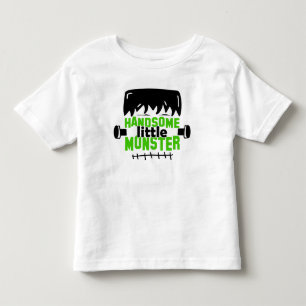 イケメン リトル モンスター フランケンシュタイン ハロウィン トドラーTシャツ