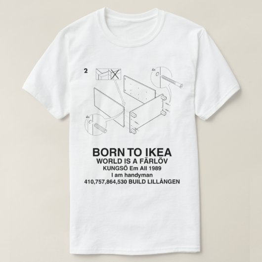 イケ生まれアの世界へはフェレーロフだ Tシャツ (デザイン正面)