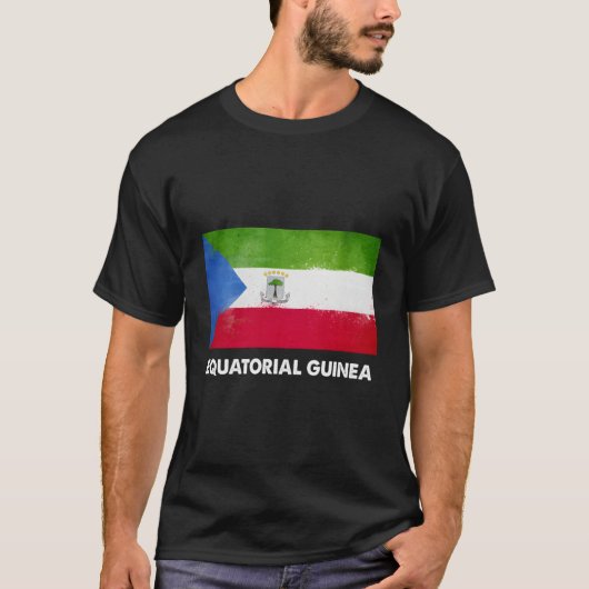 イコトギニア赤道ギニア国旗 Tシャツ (正面)