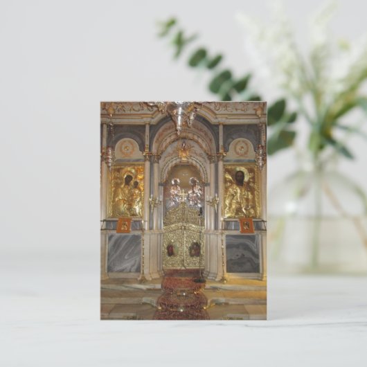 イコノスタシス、変成の教会、スロス ポストカード (スタンド正面)