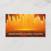 イコライザのライトの背景 | レコード 名刺 (裏面)