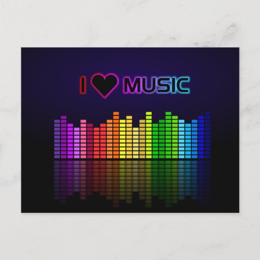 イコライザーで音楽を楽しもう ポストカード (正面)
