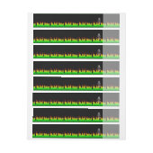 イコライザ保DJ CALMとクリエイティブ文字 ラップアラウンドラベル (シート)