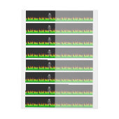 イコライザ保DJ CALMとクリエイティブ文字 ラップアラウンド宛名ラベル (シート)