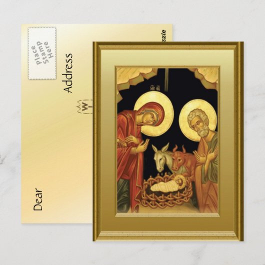 イコン出生 ポストカード (正面/裏面)