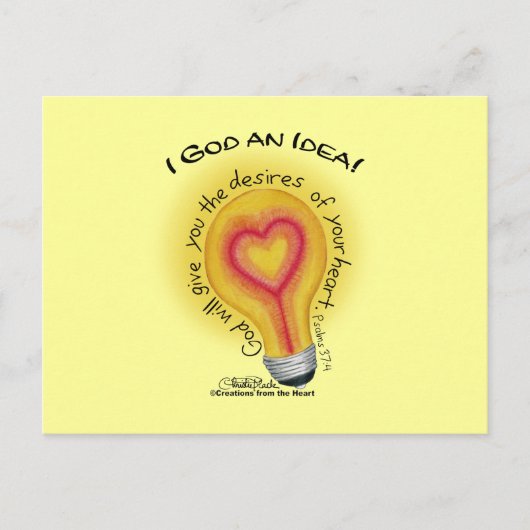 イゴッドアンアイディア電球 ポストカード (正面)